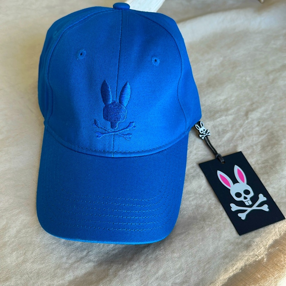 Psycho Bunny Royal Blue Baseball Cap with Embroidered Logo